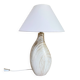 Lampe céramique, câble tissu 2M, abat-jour coton