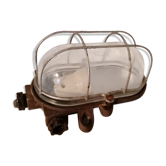 Lampe applique de cour bakélite verre à tétine design atelier industriel Wiska
