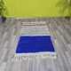 Beni Mrirt rug, handwoven, traditional blue, size 150 x 250 cm.