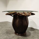 Vingtage bamboo dining table, 1970s