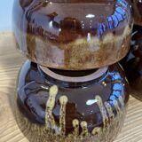 Set of 6 glazed earthenware bowls