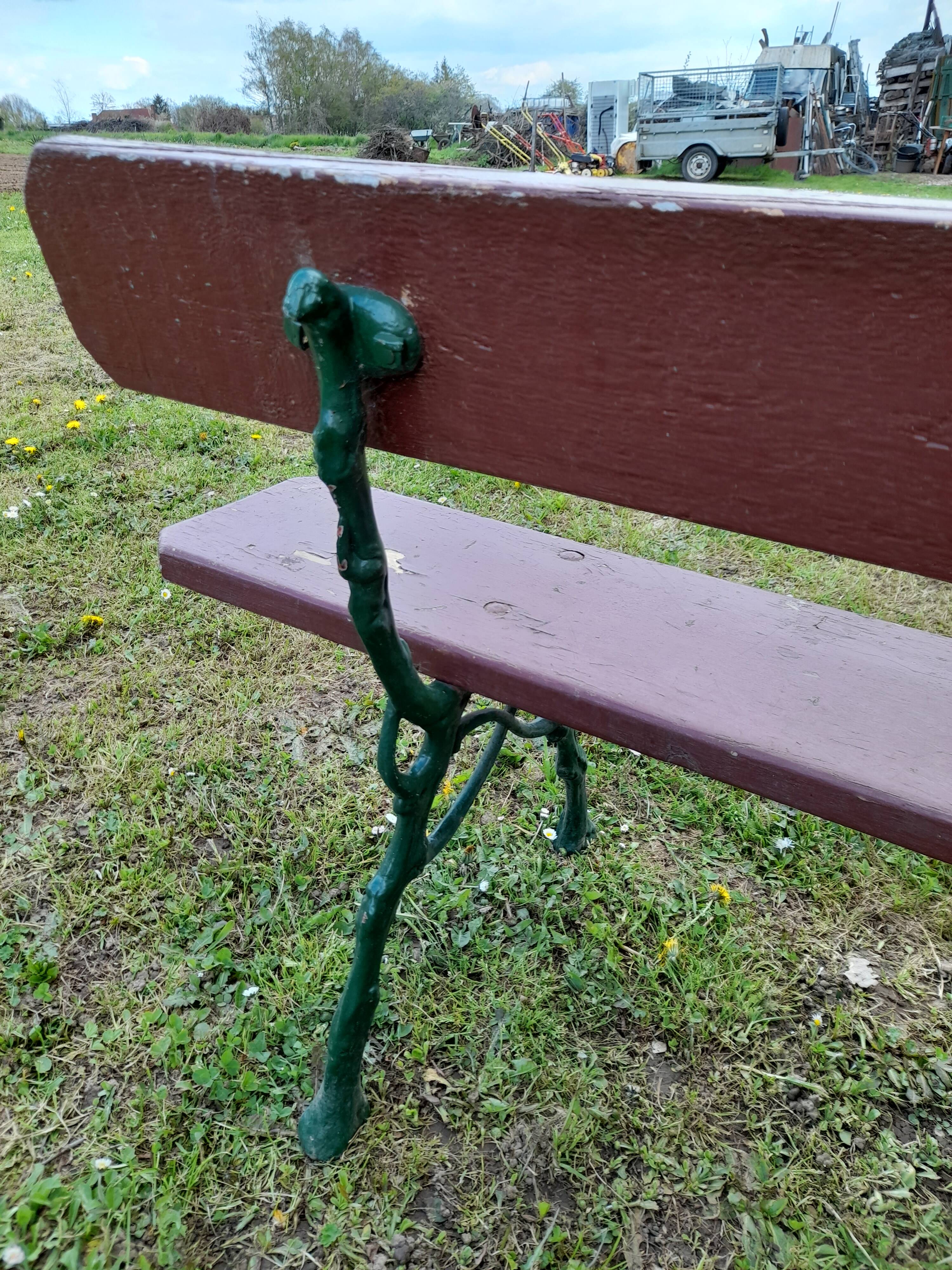 Cast-iron garden bench 1900