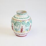 Mediterranean vase with reliëf by Fratelli Fanciullacci, Italy