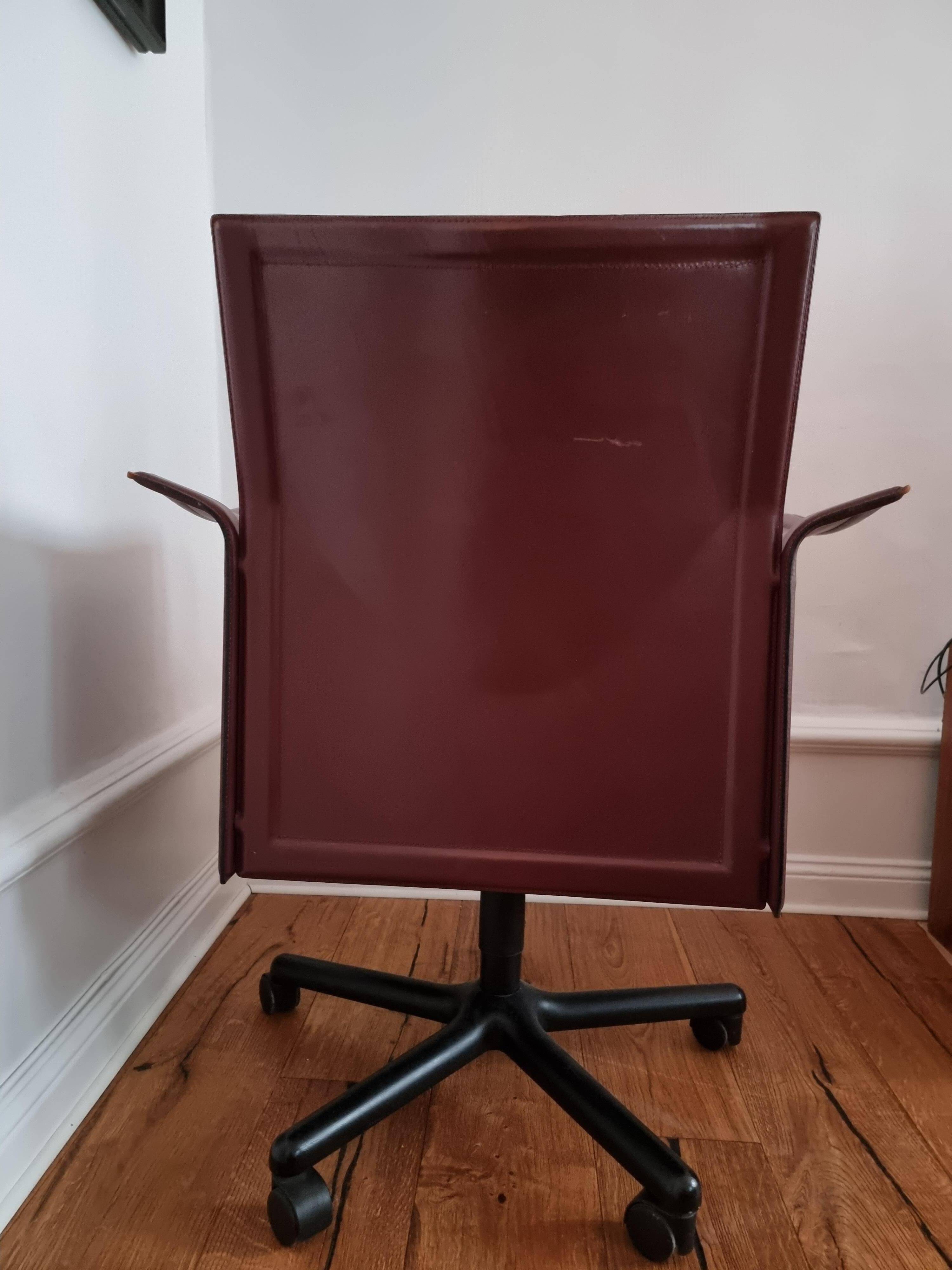 Tito Agnoli, swivel office chair "Korium" for Matteo Grassi, Post-Modern / Italy