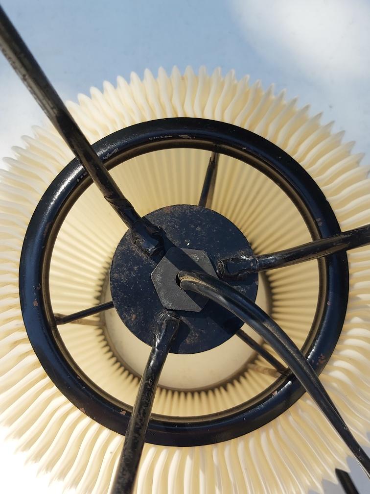 Rispal rodhoïd vintage lamp 50s