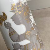 XL Scandinavian vintage Björn Wiinblad vase Sammuramat, Rosenthal, gold decor