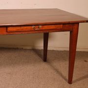 Table de réfectoire en cerisier, 19° siècle