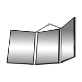 Miroir vintage 1920 triptyque de barbier