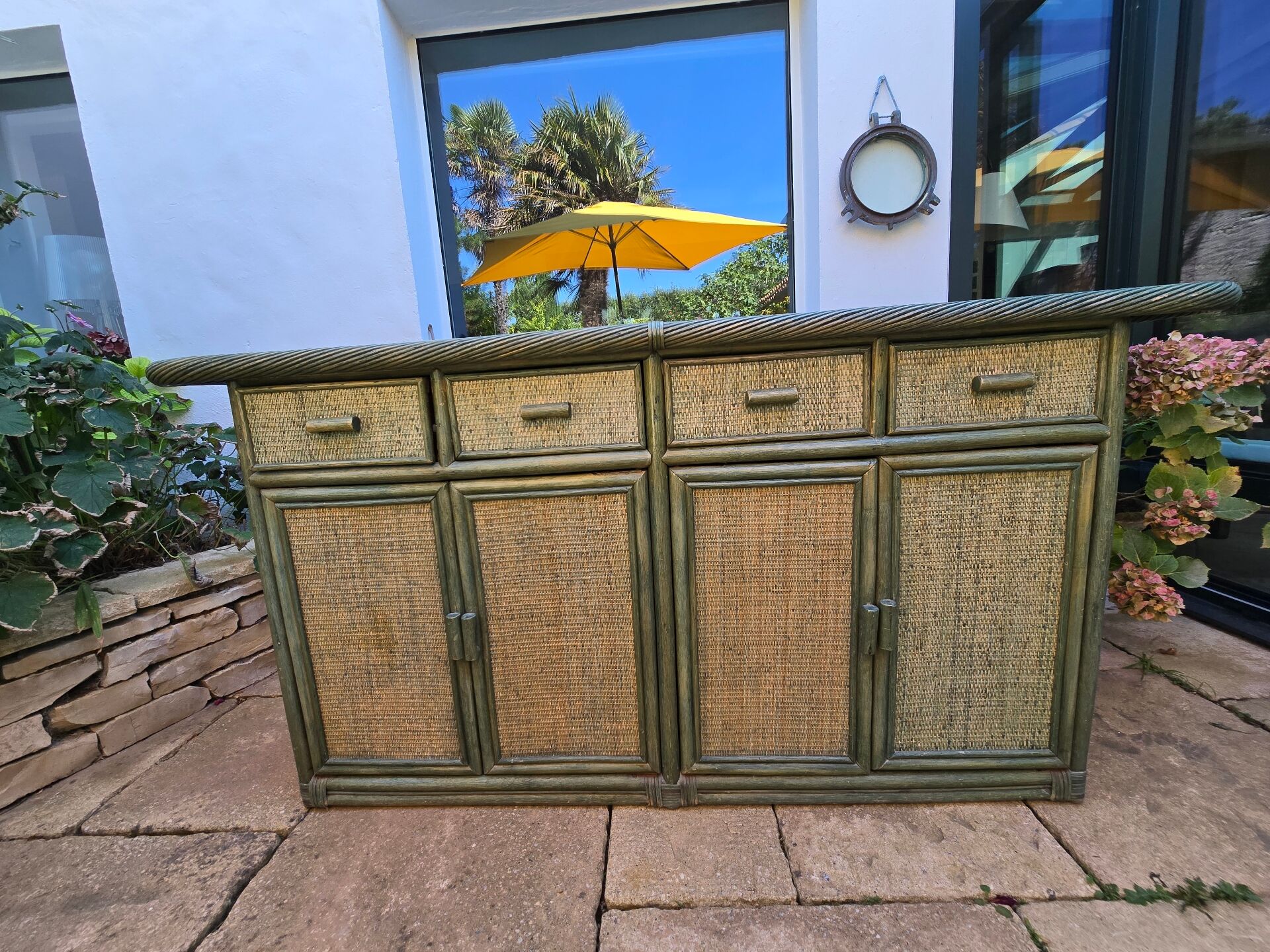 Rattan sideboard
