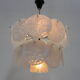 Frosted ice hanging lamp with 18 plastic discs