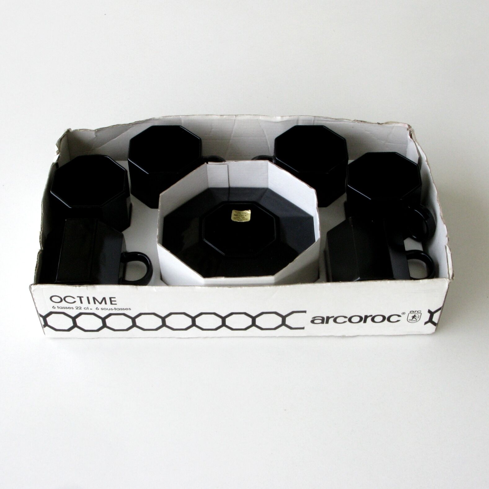 Coffee or tea service ARCOROC OCTIME - Black France