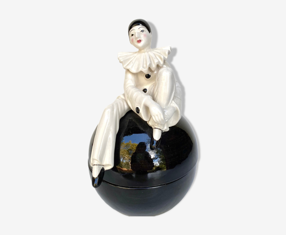 Pot en céramique pierrot vintage