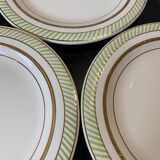 Lot de 6 assiettes à dessert en porcelaine opaque