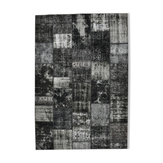 7x10 white & black oriental carpet