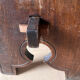 Rustic wooden chair folk art