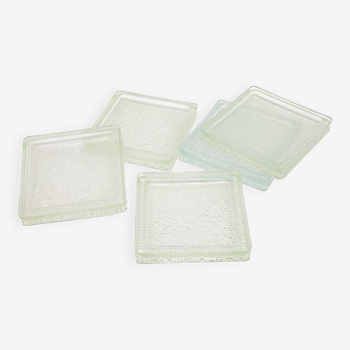 Set of 5 glass pad