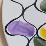 Three vintage free-form ceramic ravine dishes from the 1950s