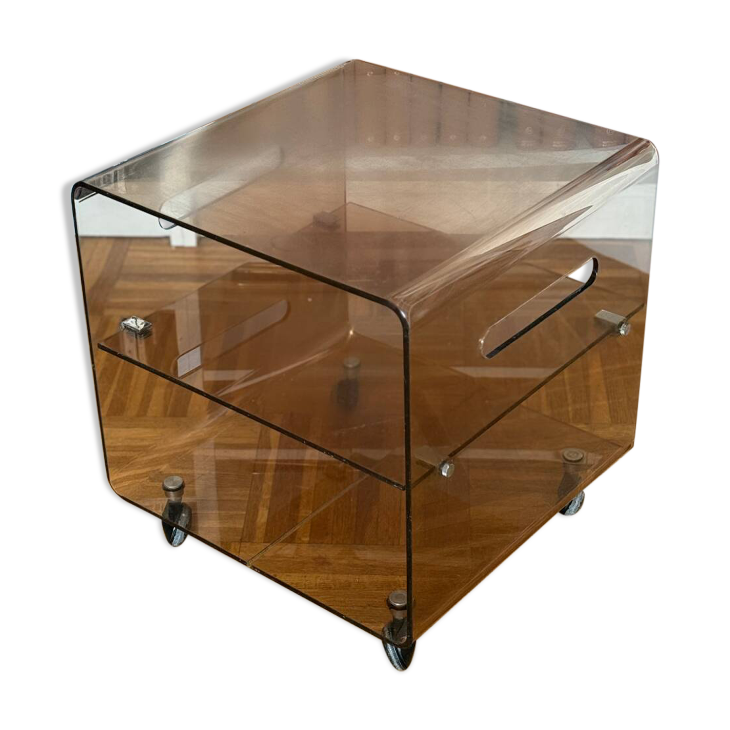 Smoked Plexiglas coffee table