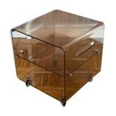 Table basse en Plexiglas fumé