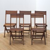 Suite de 5 chaises de jardin Cattie