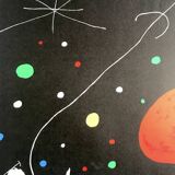 Joan miro, nights of the maeght foundation, 1967. original lithograph poster