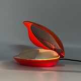 Space age orange lamp oyster by gamma3, 70s