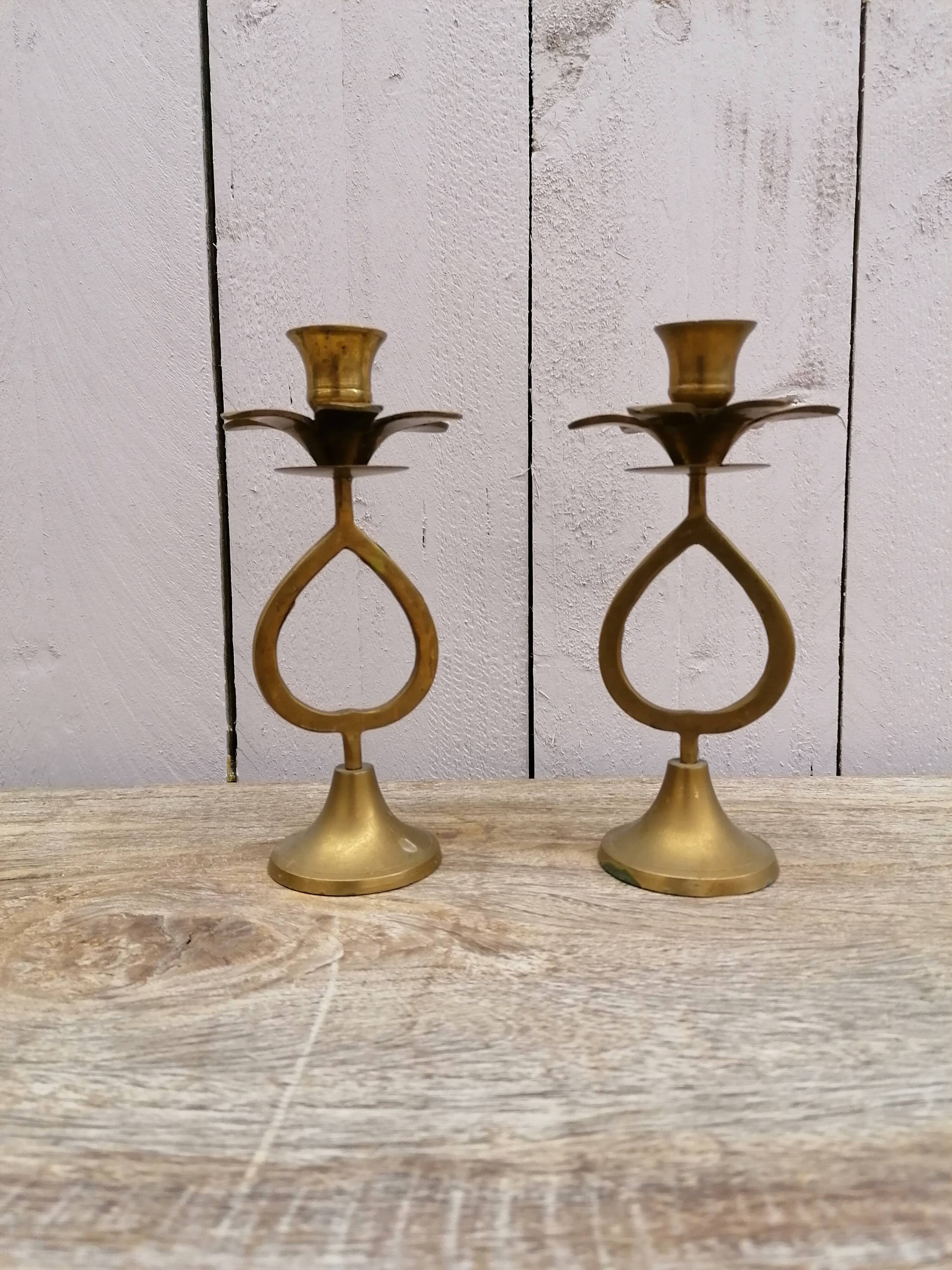 Palm candle holders