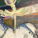 Painting Oil on Canvas Fauvism Circus Horse Dancer Circa 1960