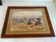 Large marine painting of fishermen and boats.
