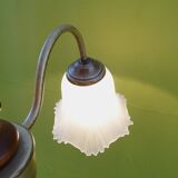 3-branched chandelier in opaque glass