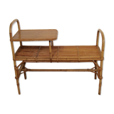 Vintage rattan bench