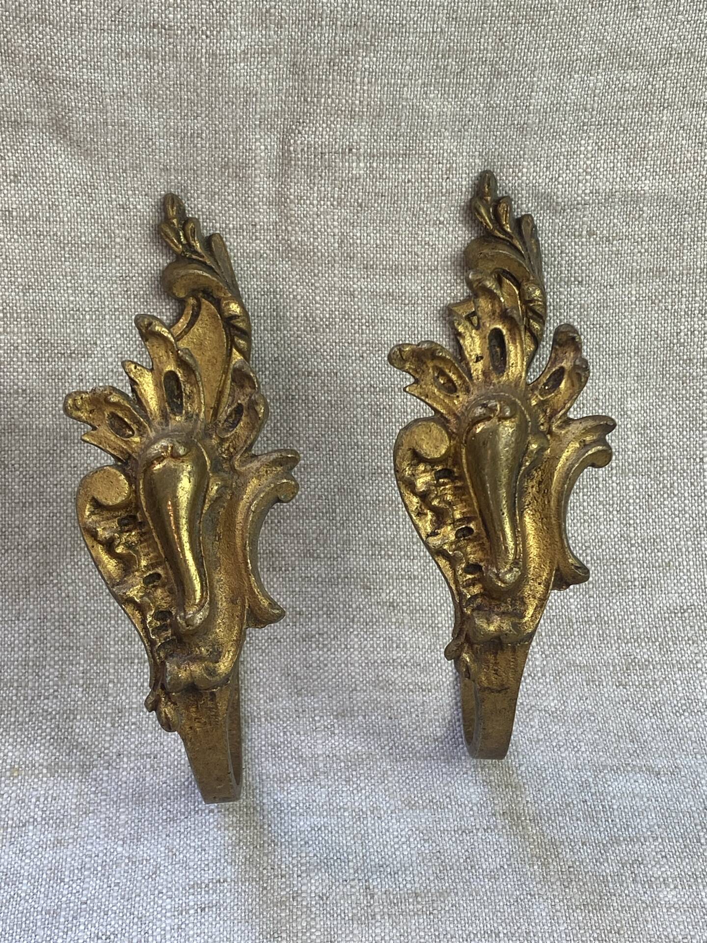 Bronze coat hooks