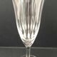 6 chiseled glass champagne flutes