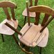 Set of 4 1960s Brutalist Style Bistro Chairs