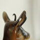 Large young chamois ceramic trinket