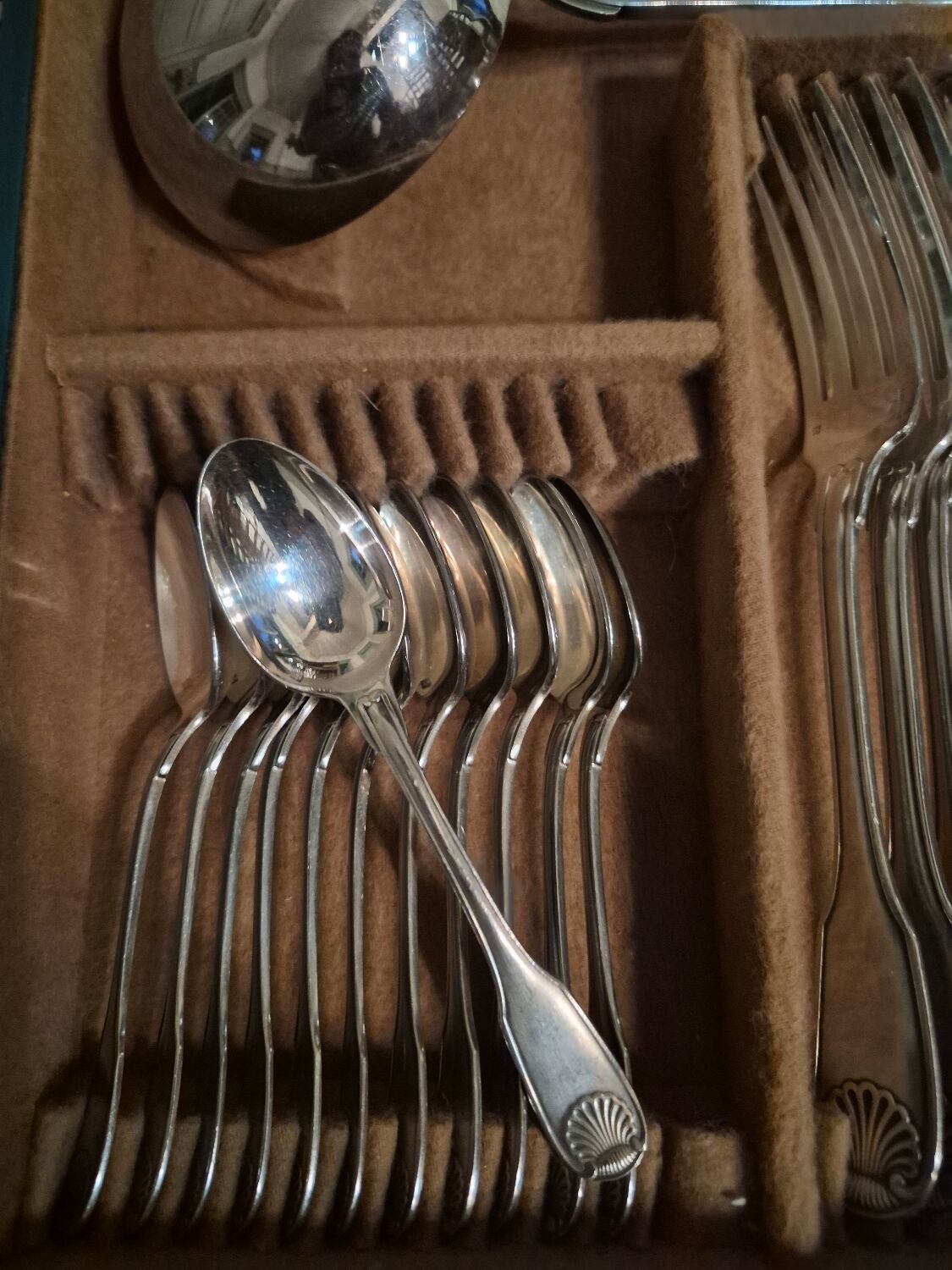 Christofle silver-plated cutlery set Vendôme 61 pieces