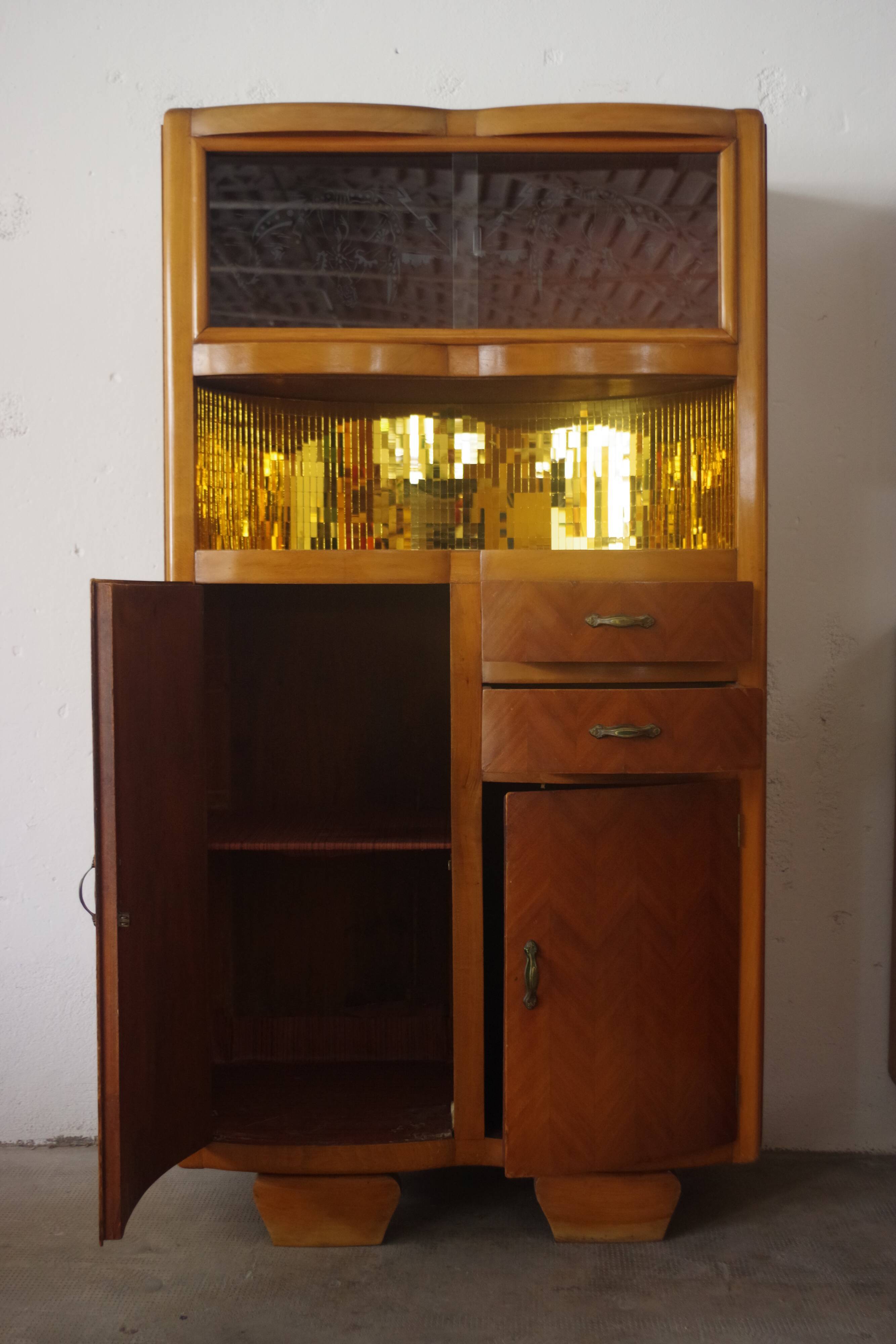 China buffets en Beech, 1950s, Set of 2