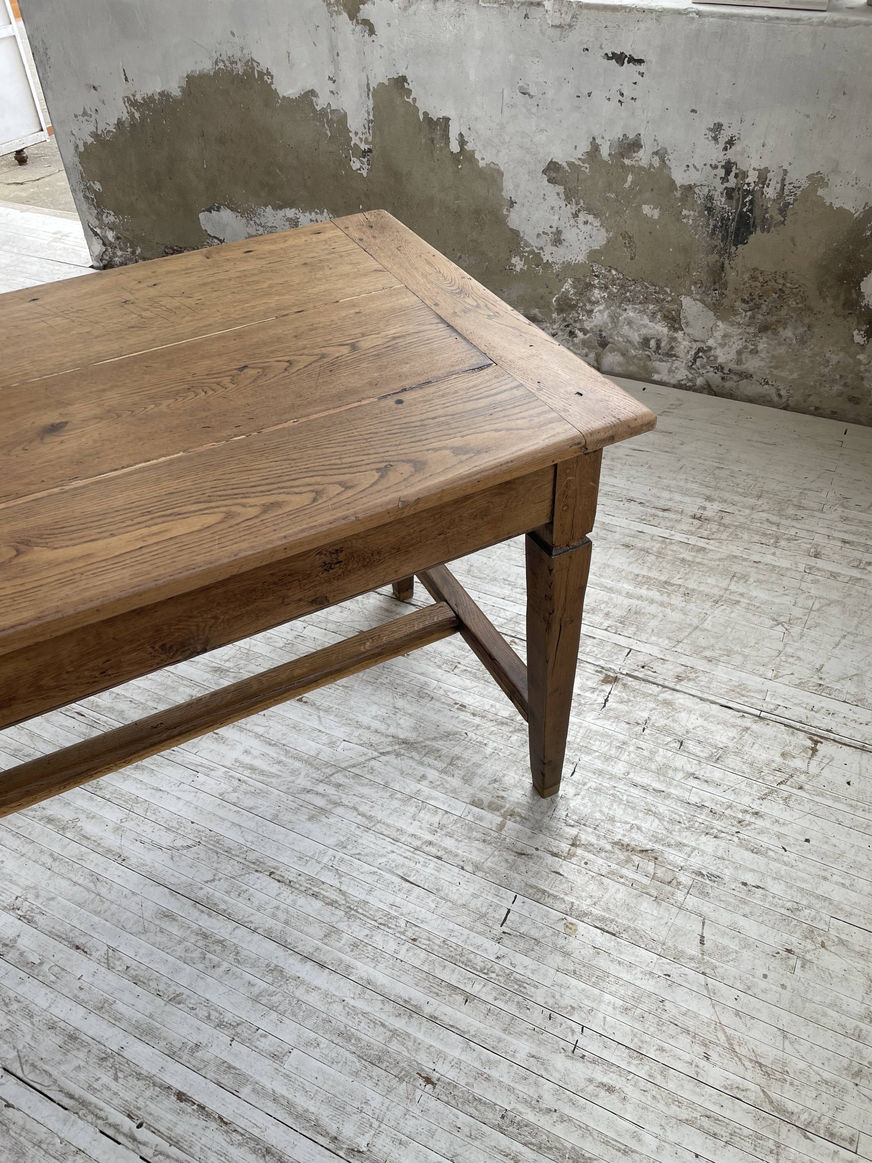 Oak farmhouse table