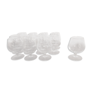 Lot de 12 verres a cognac