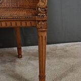 Louis XVI style walnut basket bench – 2nd part of the 19th century