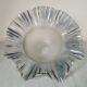 Iridescent glass/silver lamp tulip