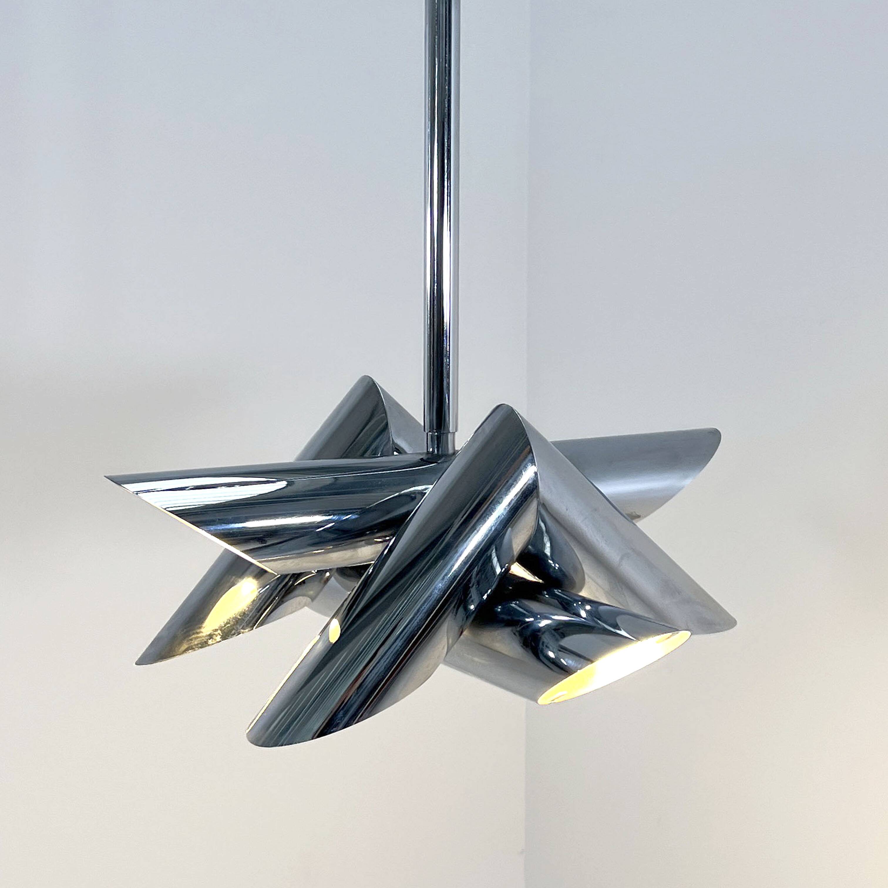 Suspension Chromée de Oscar Torlasco pour Stilkronen, 1960