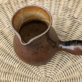 Signed stoneware pitcher