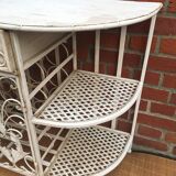 Patinated metal cabinet
