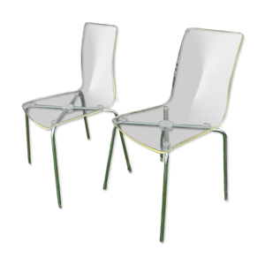 Chaises en plexiglass