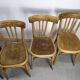 Suite of 6 wooden barhel barel bistro chair