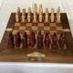 Wooden chess set from the 1960s, dimensions: length - 47.5 cm -