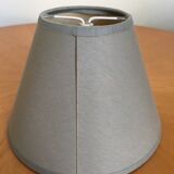 Gray fabric lampshade