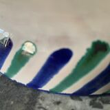 Hollow plate in ceramic from Granada.