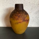 Muller Frère glass paste vase